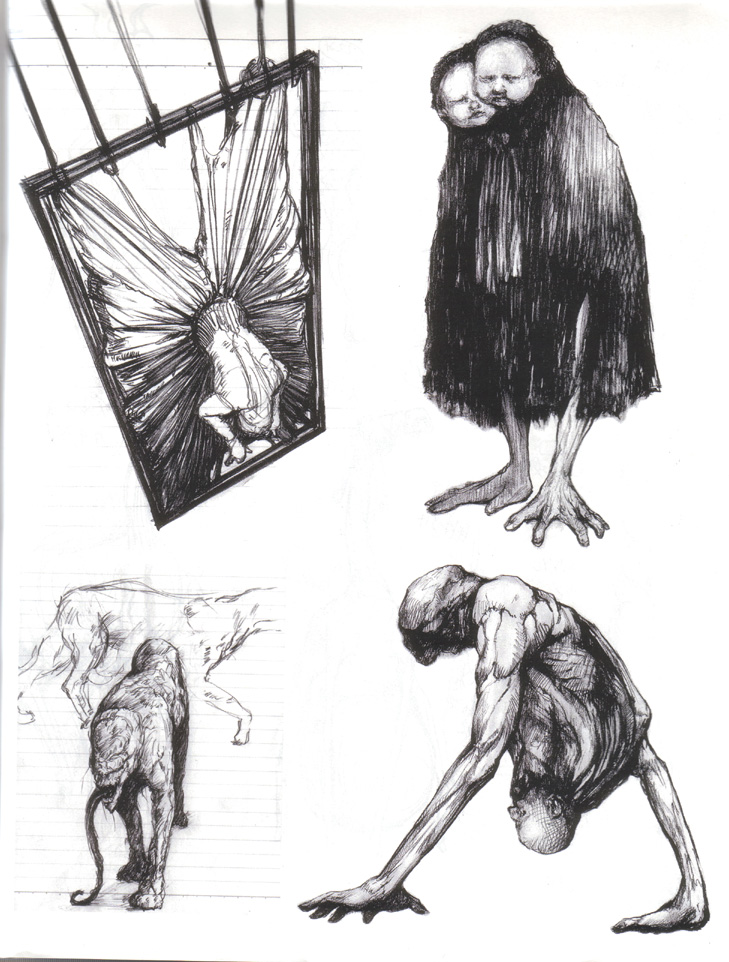 Silent Hill 4: The Room Concept Art: Monsters - Silent Hill Memories